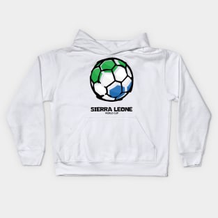 Sierra Leone Football Country Flag Kids Hoodie